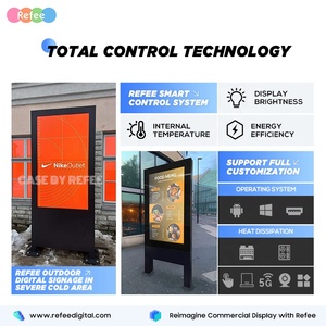 Señalización Digital para Paradas de Autobús al Aire Libre, Pantalla LCD Impermeable, Pantalla Publicitaria, Monitor de TV, Quiosco Independiente de 55, 65, 75, 86 Pulgadas Oa43fr - Product Image 3