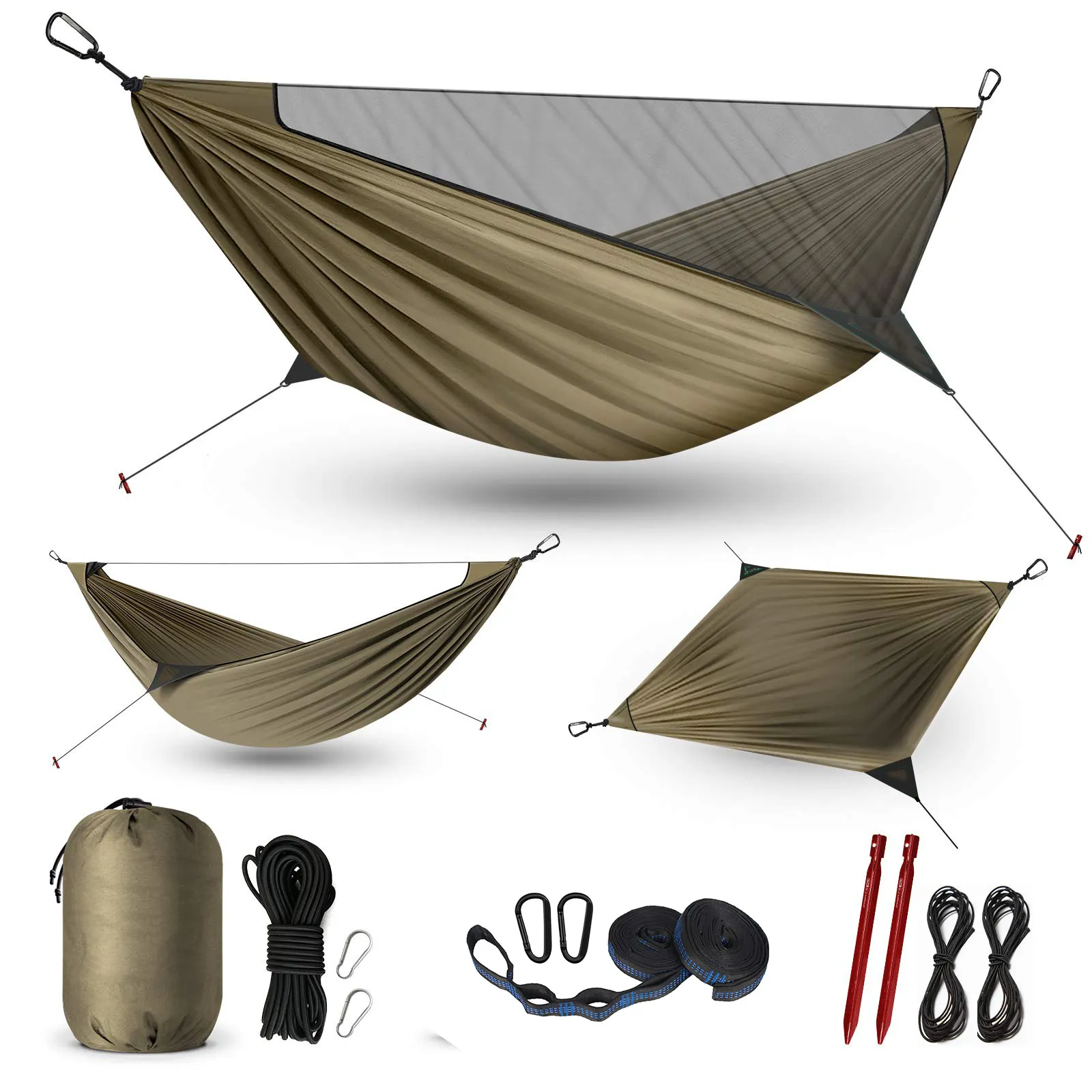 Amazon Hot Sale Outdoor Hammock Hiking Camping Hammock With Mosquito Net
