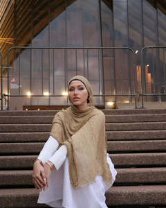 最新カスタム控えめプレミアムジャージーヒジャブ高級滑らかなジャージーイスラム教徒女性ヒジャブ - Product Image 5