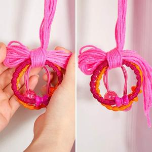 Bambini nursery soggiorno <span class=keywords><strong>macrame</strong></span> unicorno dell'arco dei capelli del supporto delle ragazze wall hanging decor e clip di capelli del bambino hanger organizzatore - Product Image 4