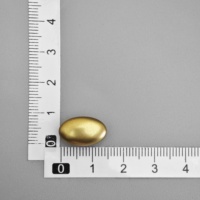 Kancing Logam Oval 15mm dari Paduan Seng Antik Warna Perunggu Bentuk Tidak Beraturan untuk Jaket Mantel Pakaian DIY