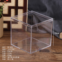 Boîtes à dessert carrées transparentes Ps Boîtes d'emballage en plastique pour bonbons et biscuits Tiramisu Cake Case