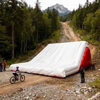 NAIRBAG Airbag Commercial Gonflable pour Vélo, Sport Extrême, FMX, VTT, BMX, Airbag d'Atterrissage pour Stunts, Portable, Rampe de Stunt pour Vélo Tout-Terrain