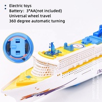 AiJH, modelo de crucero, nuevo producto, Juguetes giratorios con música intermitente, juguetes eléctricos universales para cruceros