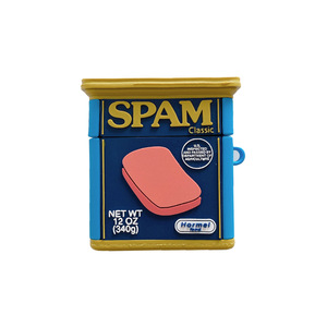 Étuis pour écouteurs en silicone imperméables à l'eau avec motif de viande en conserve pour <span class=keywords><strong>AirPods</strong></span> 1 2 <span class=keywords><strong>3</strong></span> Pro - Product Image 4