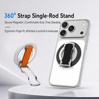 Support de téléphone portable magnétique flexible, étanche, pliable à 360°, avec base réglable en alliage de zinc, pour téléphone portable