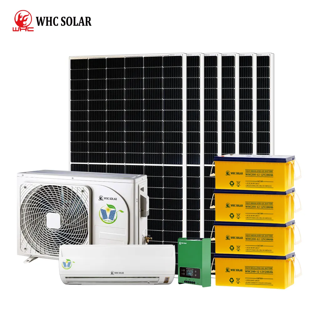 DC condizionatore solare 9000Btu 12000Btu 18000Btu 24000Btu condizionatore solare con pannello solare e batterie