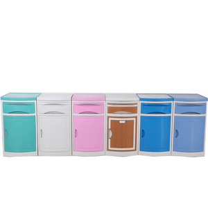 ABS <b>Bedside</b> <b>Table</b> With Drawer And Door Hospital <b>Table</b> For Medical Use - Product Image 3