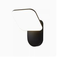 Applique murale moderne Jane 12W IP65 LED en aluminium étanche à l'énergie solaire éclairage extérieur pour jardin chambre allée couloir pour la maison