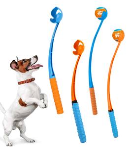 AFP yeni varış el köpek topu atıcı Pet tenis topu atıcı açık interaktif köpek Fetch oyuncak tenis topu atma sopa - Product Image 1