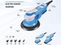 Lijadora Orbital Eléctrica Azul de Velocidad Variable con Motor sin Escobillas de 6 Pulgadas (150 mm) para Lijado de Madera y Carrocería Automotriz