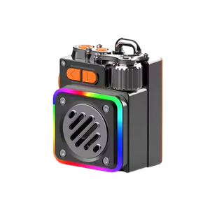 DK06 Mini altavoces portátiles RGB para juegos Durable BT5.4 Altavoz de metal inalámbrico Subwoofer con efecto de luz para reproducción de música al aire libre - Product Image 1