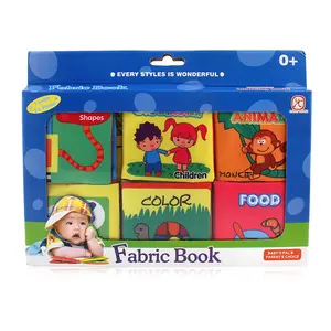 2023 Xiximi Crianças Early Educacional 6 pcs/Set Tecido de Segurança Macia Pano Livro Baby Toy Com História Crianças Montessori Presente