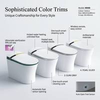 Toilette bidet intelligente sans réservoir au design minimaliste avec affichage numérique, certifiée CE, articles sanitaires de luxe, personnalisation ODM et OEM