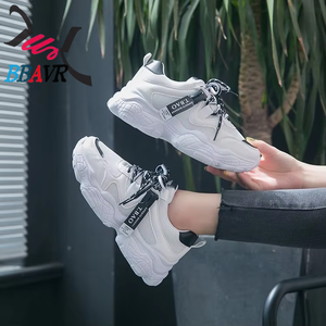 2021 New Thick-soled Breathable Height Increasing Student Casual Sports Walking Court Sneakers Women's Shoes - Product Image 5