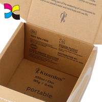 Encre blanche de conception personnalisée d'impression kraft brun boîtes/boîte d'emballage
