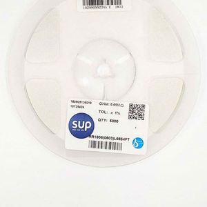 Whole -Sale RR1608 0603L6654FT 0603 1608 Resistors Chip Resistors SMD Resistors 6.65Mohm 1% 1/10W Thick Film Resistor - Product Image 1