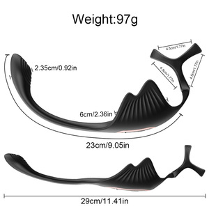 Massaggiatore Prostatico Telecomandato, Doppio Anello per <span class=keywords><strong>Testicoli</strong></span>, Masturbatore Maschile, Plug Anale con Blocco, Giocattoli Sessuali per il Commercio Transfrontaliero Cinese - Product Image 6