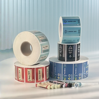 Etiquetas Personalizadas para Botellas de Productos Cosméticos, Etiquetas de PET con Logotipo, Adhesivo Permanente Impermeable, Impresión de Etiquetas Doradas para Velas