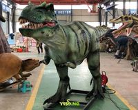 Dinosaures grandeur nature, modèle de dinosaure Allosaurus animatronique en caoutchouc fait à la main, dinosaure électronique pour exposition dans un parc de trampolines