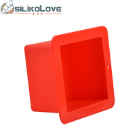 SILIKOLOVE Usine Forme Carrée Gâteau Maker LFGB Platine Antiadhésif Sans BPA Silicone Gâteau Moules Toast Boîte Pain Moule