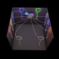 Jeu d'activation interactif de réaction rapide par bouton-poussoir pour activité de team building, avec fil coupé et LED à flux lumineux