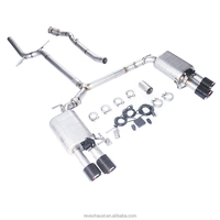 Système d'échappement haute performance avec silencieux avant, intermédiaire et arrière en SUS304 pour AUDI A4 A5 1.8T 2.0T B8 (2008-2016)
