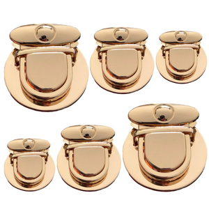 <strong>Hardware</strong> or for Silver Button Push Women Rectangle for Buckle Case 28Mm Press Clasp Bag <strong>Handbag</strong> Metal Gold Silver Lock - Product Image 6