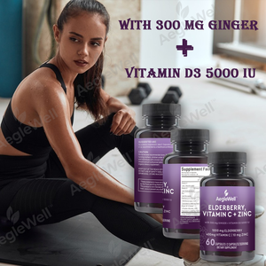 Aeglewell <span class=keywords><strong>Capsules</strong></span> de zinc pour adultes, complément alimentaire pour le soutien immunitaire, booster antioxydant, <span class=keywords><strong>capsules</strong></span> de sureau - Product Image 4