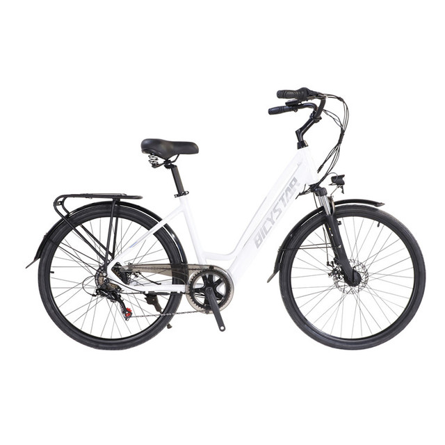 BICYSTAR Best Ladies Electric Bike Old Lady Electric Bicycle;Aluminum Alloy Old Lady Electric Bicycle Tricycle