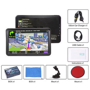 Navigateur GPS <span class=keywords><strong>SAT</strong></span> NAV de système de WINCE de pare-brise portatif de 9 pouces avec la carte des USA UE Israël Amérique du Sud de 256MB 8GB - Product Image 6