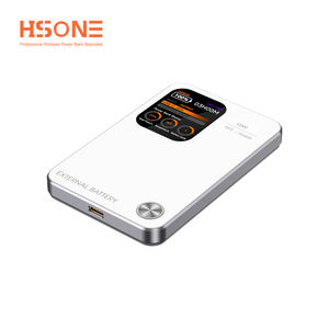 MY15L พาวเวอร์แบงค์ไร้สายแม่เหล็กบางเฉียบ ความจุ 5000mAh กำลังไฟ 15W กระจกนิรภัยแบบมีกระจกเงา กรอบอะลูมิเนียมอัลลอยด์ หน้าจอ TFT ขนาดใหญ่ - Product Image 5