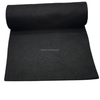 Tapis de sol réversible tufté en polyester noir antidérapant et rembourré de 1 à 4 mm pour l'exercice, la maison, les mariages, les fêtes, l'extérieur, la prière et les voyages