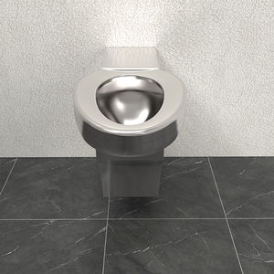 Factory Direct Cheap 304 Stainless Steel Wall Standing WC <strong>Toilet</strong> for Prison - Product Image 3
