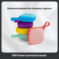 Mini haut-parleur intelligent avec éclairage LED RVB porte-carte cartable extérieur produit de batterie vente chaude transfrontalière