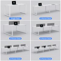 Bureau bureau personnel bureau simple moderne écran station casier partition employé bureau d'ordinateur