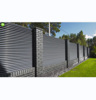 Clôture en Aluminium persienne clôture en Aluminium conception de clôture jardin en Aluminium balcon clôture d'intimité