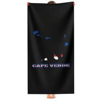 Serviette de plage Cap-Vert personnalisée, best-seller d'usine, séchage rapide, absorbante, légère et fine, pour salle de bain, piscine et natation