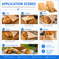 Sac en papier professionnel universel, sans BPA, non toxique, de qualité alimentaire, résistant à la graisse, pour exposition, salon professionnel, street food et snacks
