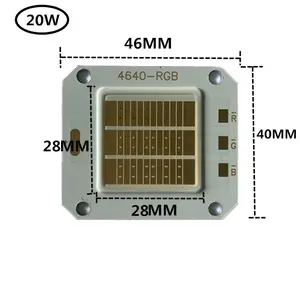 Đèn Chip Lật COB Công Suất Cao 4046 Đèn Hạt Chip LED RGB 10W 20W 30W 50W Đèn Pha Đèn Chiếu Sáng Tự Làm