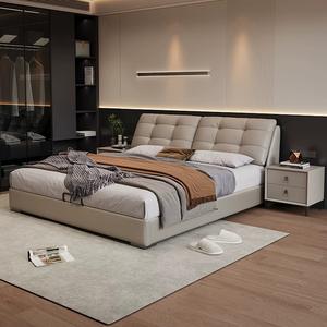 Boîte en bois moderne de luxe meubles de chambre à coucher lits rembourrés rembourrés king size cadre de <span class=keywords><strong>lit</strong></span> double ensemble de matelas conception de tiroirs - Product Image 6