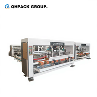 Máquina Plegadora y Encoladora Automática QHPACK 2400 Tipo Económico para la Fabricación de Cajas de Cartón Corrugado