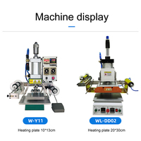 Machine de marquage à chaud pneumatique semi-automatique professionnelle pour logo en cuir doré, format A4 20x30cm