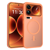 Funda protectora semitransparente a prueba de golpes con textura mate y adsorción magnética, aplicable para Xiaomi 17/17 Pro Max