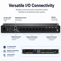 Processeur audio numérique intelligent professionnel LC408, processeurs audio haut de gamme, 4 entrées 8 sorties, système de sonorisation DSP