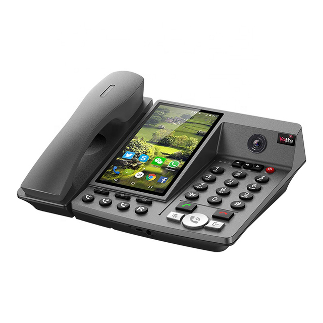 Hot sell Multi sim card 4G LTE FPW fixed line wireless desktop phone 5.5 inch large screen android 8.1 video Cordless desk phone