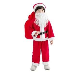 크리스마스 산타 클로스 의상 소년과 소녀를위한 크리스마스 아이 옷 크리스마스 산타 클로스 의상