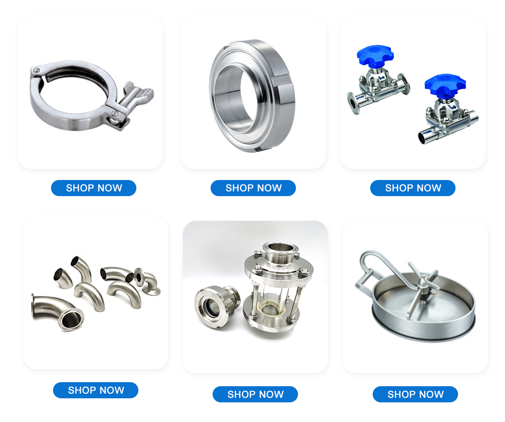 SS304/316L beverage medical cap Sanitary end cap Stainless Steel Butt Welded Pipe Cap