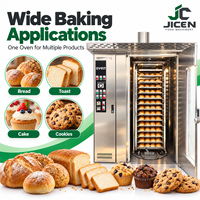 Four à chariot rotatif en acier inoxydable pour la production de boulangerie commerciale avec minuterie et sortie de ventilation