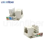 Modulo di Rete Vocale RJ11 a 4 Fili, Jack Keystone IDC a 3 Porte in Bronzo Fosforoso per Cablaggio di Telefoni IP Aziendali